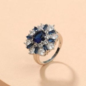 NWT Ring 8 1/2 Blue Zircon